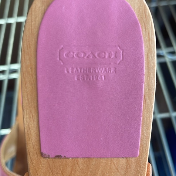 Coach kitten heel slides clogs 8 - Picture 6 of 6